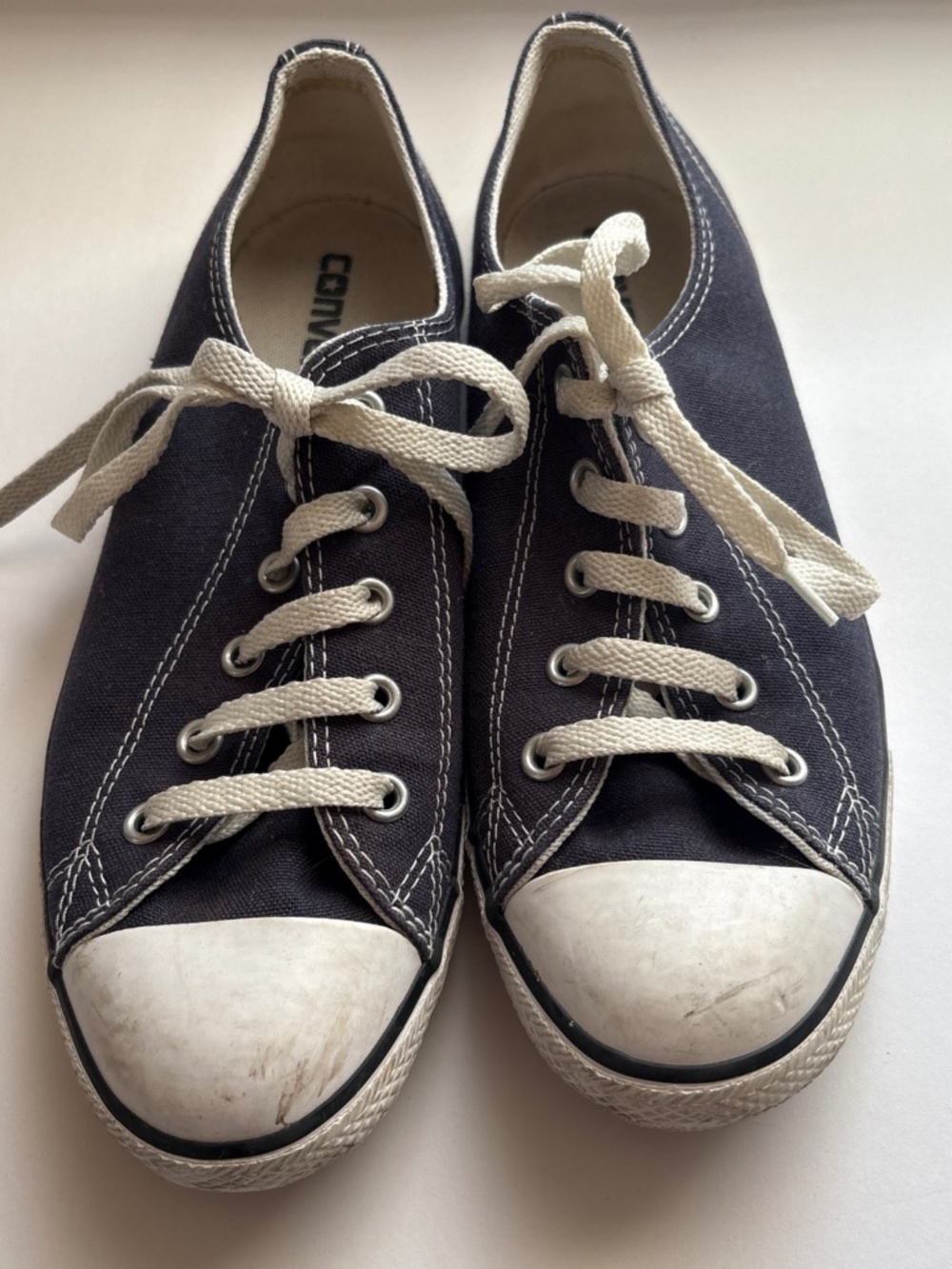 Converse All Star Shoes Womens Size 8 Blue Canvas Low Top Sneakers Comfort